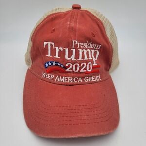 Donald Trump 2020‎ Keep America Great Red Hat Adjustable Snap Adult Size Red Hat